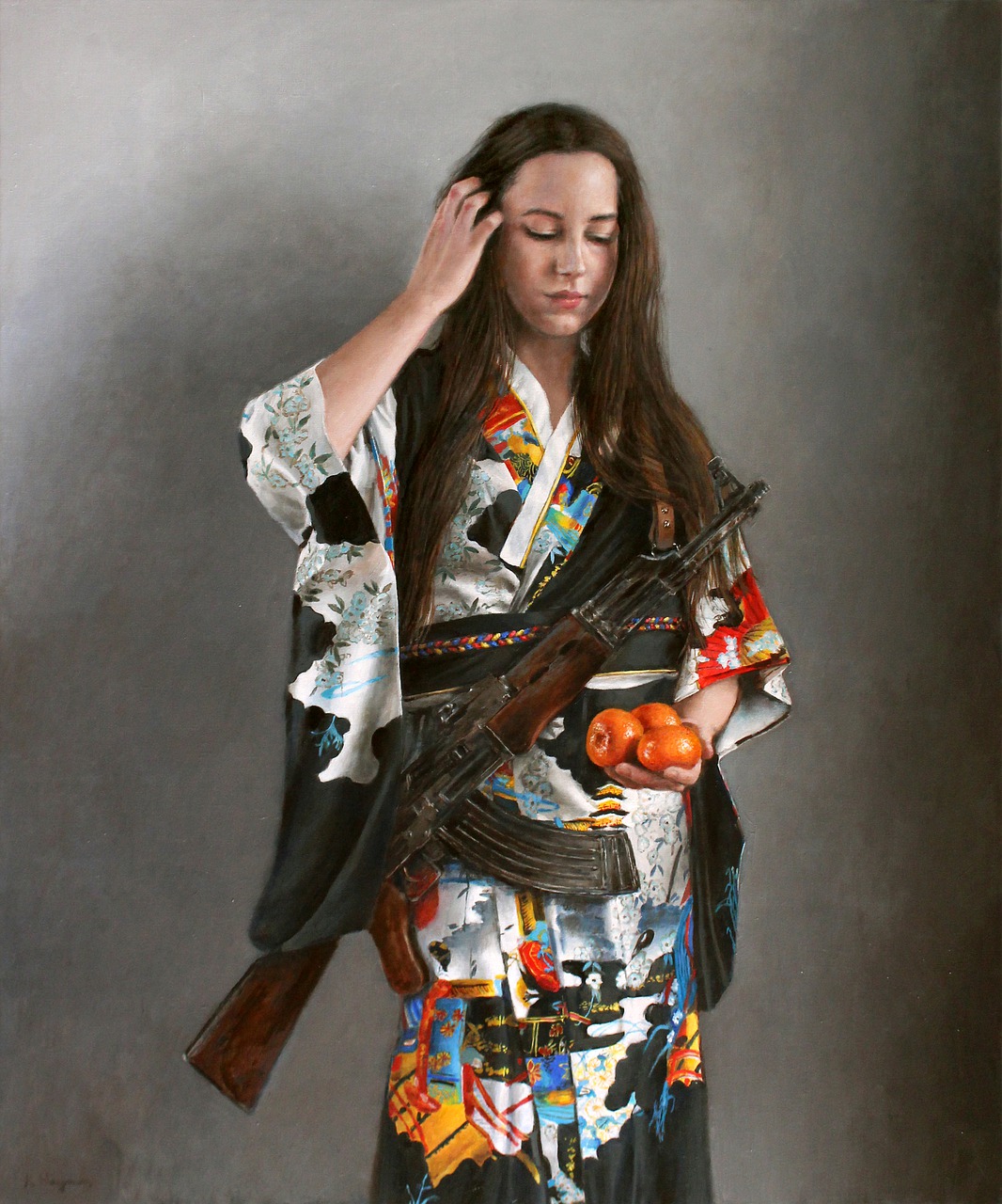 kimono  rifle  gun free photo
