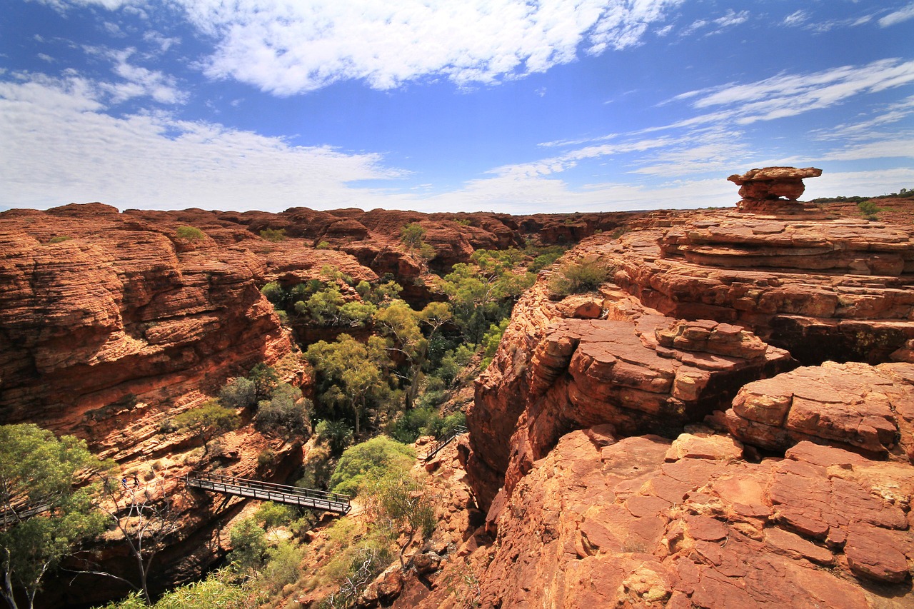 kings canyon hiking australia free photo