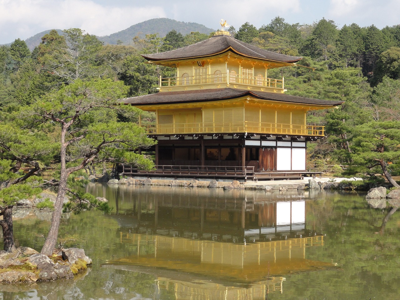 kinkakuji temple japan free photo