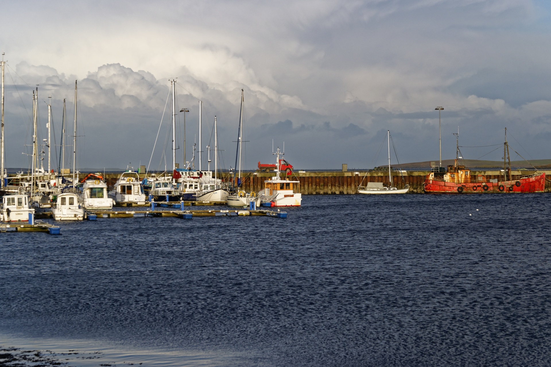 harbor harbour boats free photo
