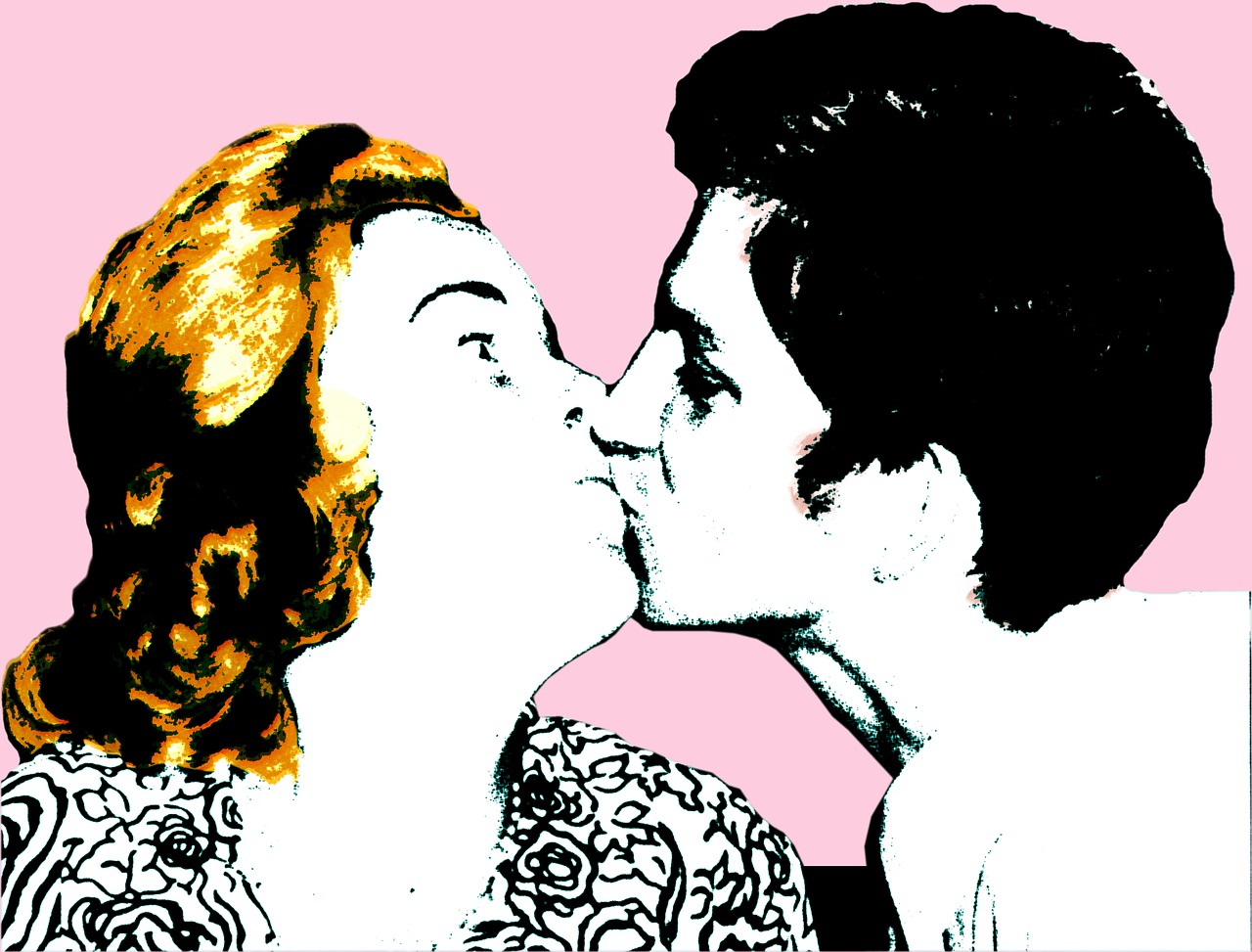 kiss 1960 pair free photo