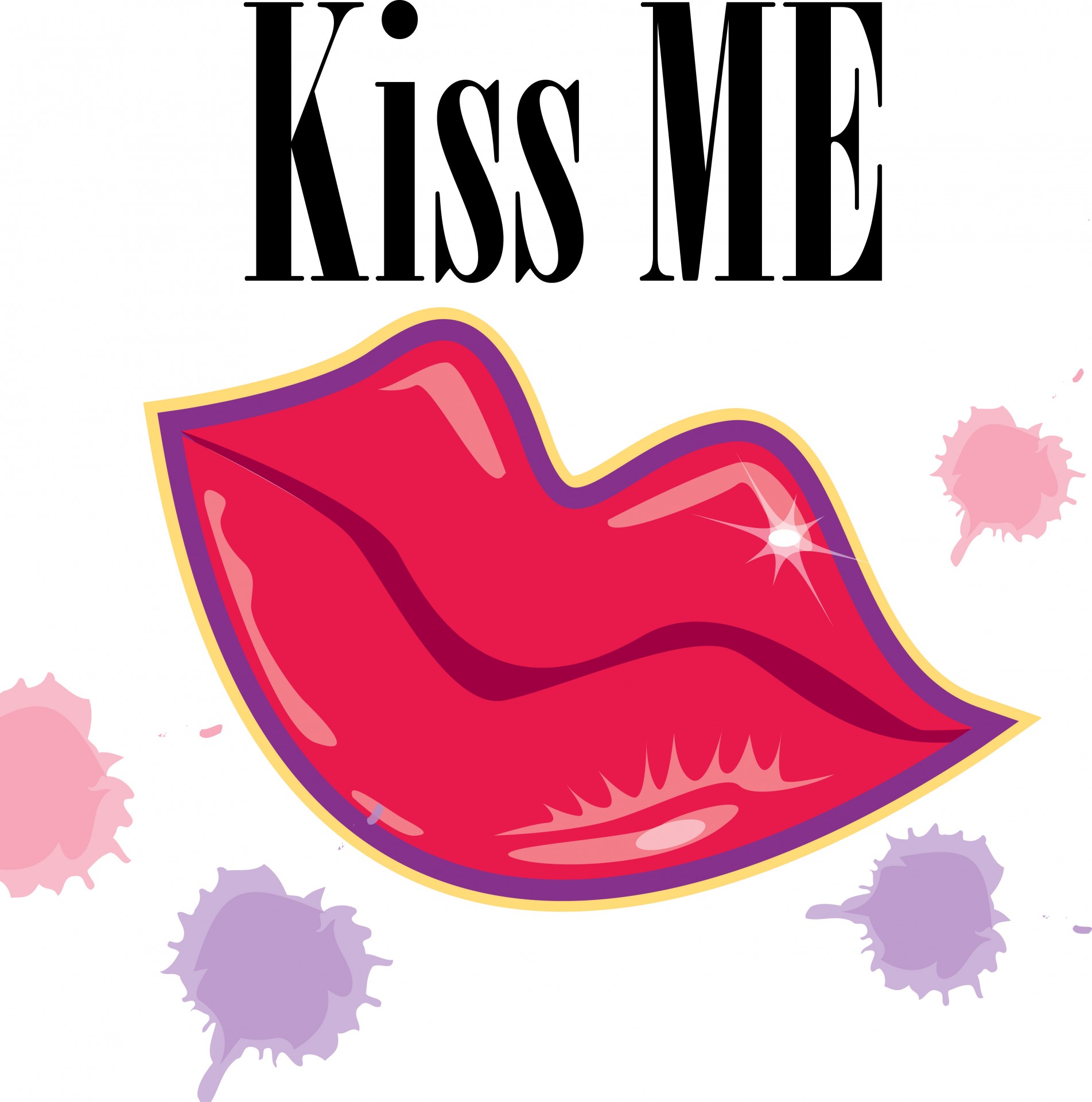 kiss me lips clip art lips kiss free photo