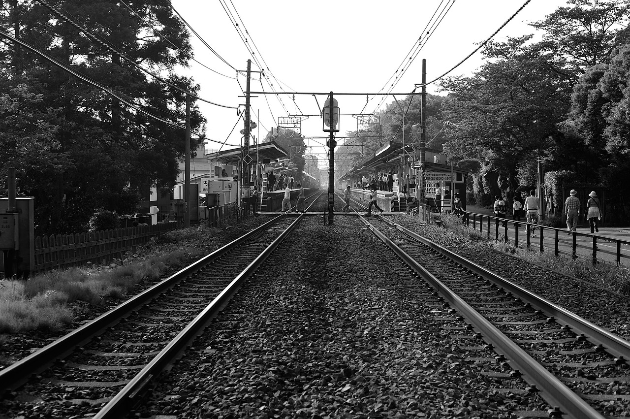 kita-kamakura track evening free photo