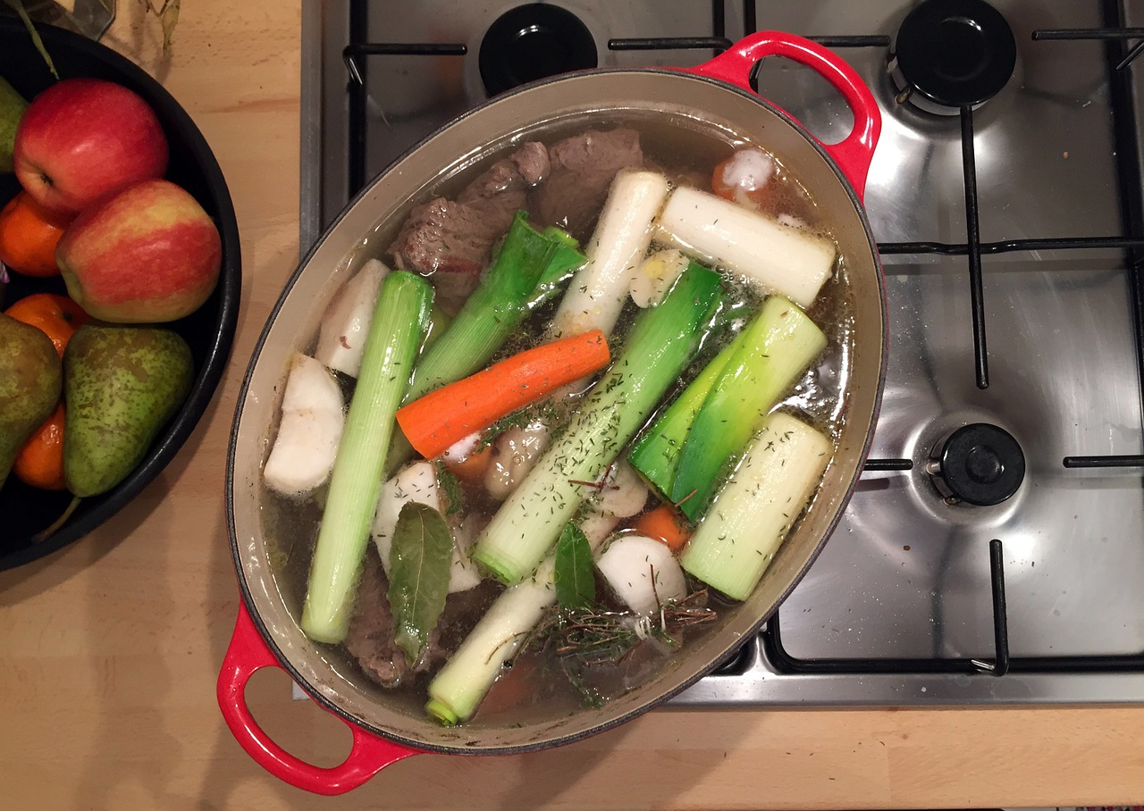 kitchen pot au feu flat free photo