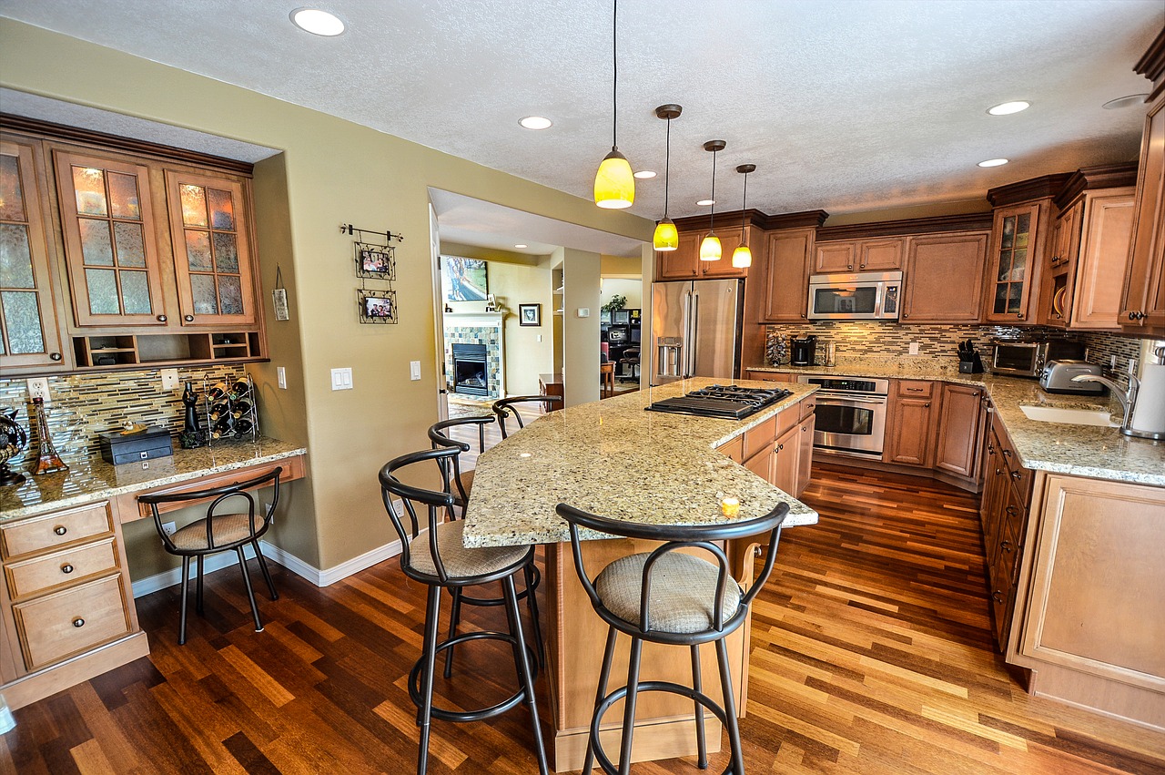 kitchen residential home free photo