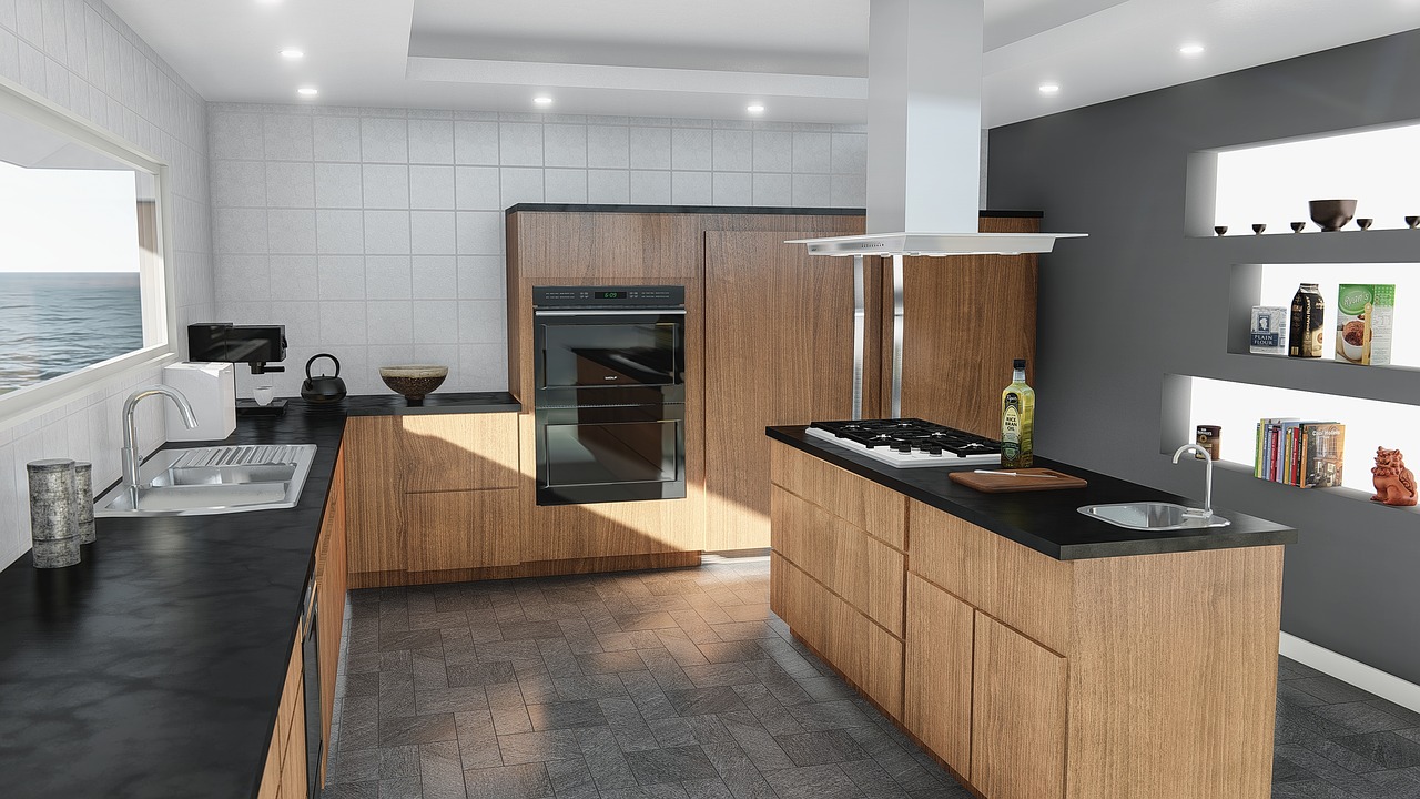 kitchen design modern free photo