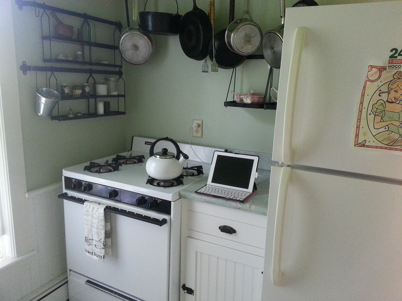 kitchen ipad stove free photo