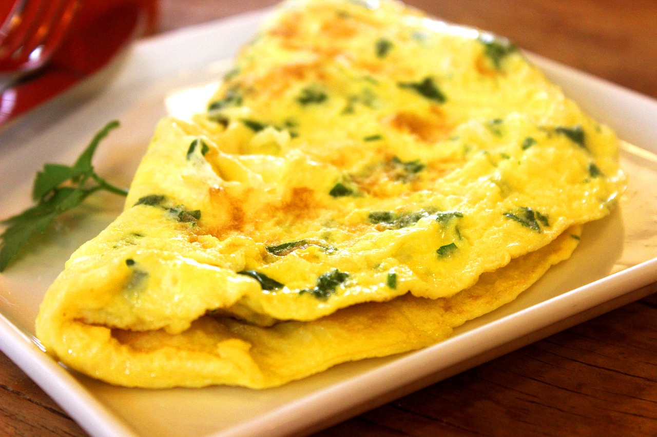 kitchen omelet eggs free photo