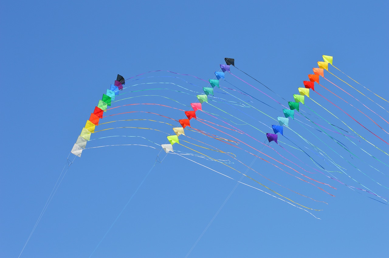 kite wind color free photo