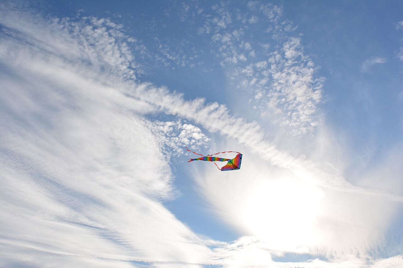 kite sky toy free photo