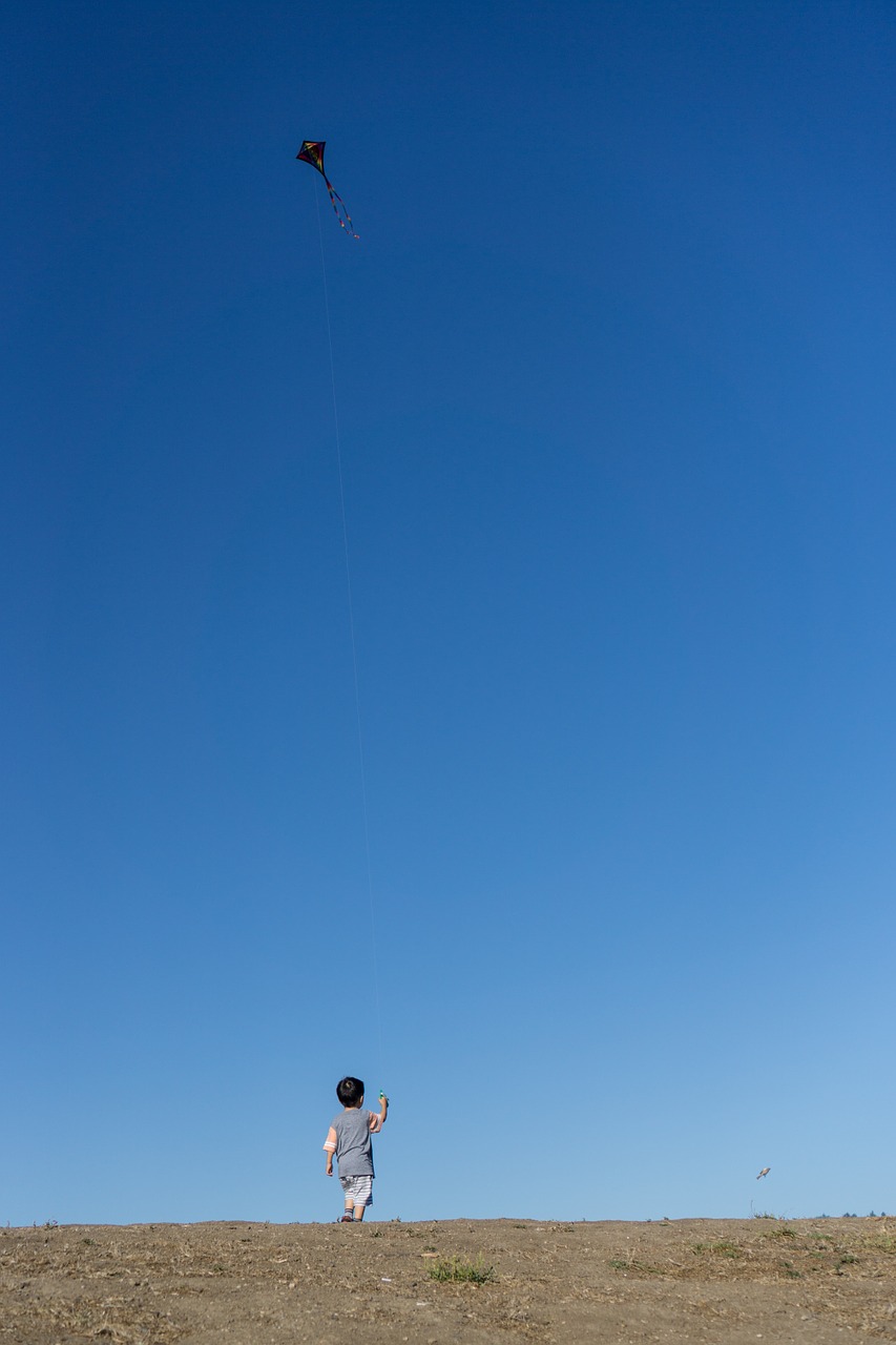 kite sky blue free photo
