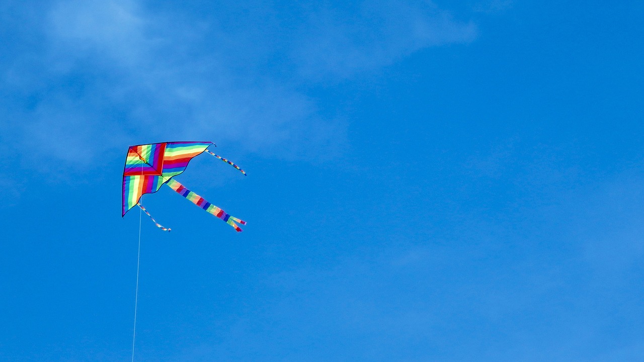 kite sky colors free photo