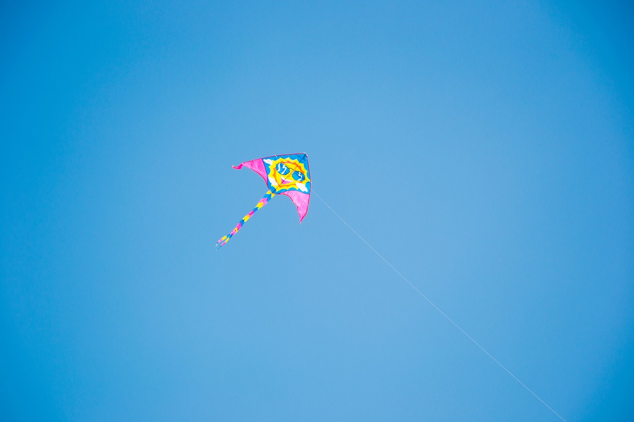 kite blow away rope free photo