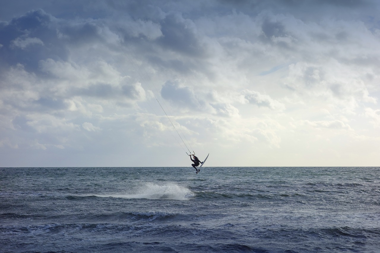 kiters baltic sea wave free photo