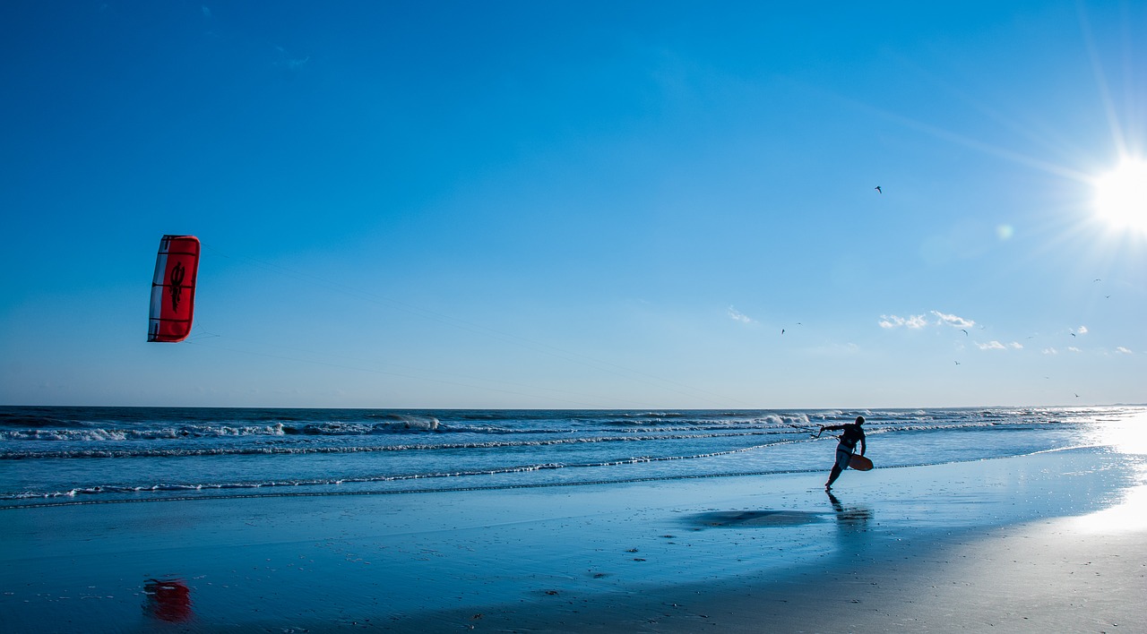 kite beach sky free photo