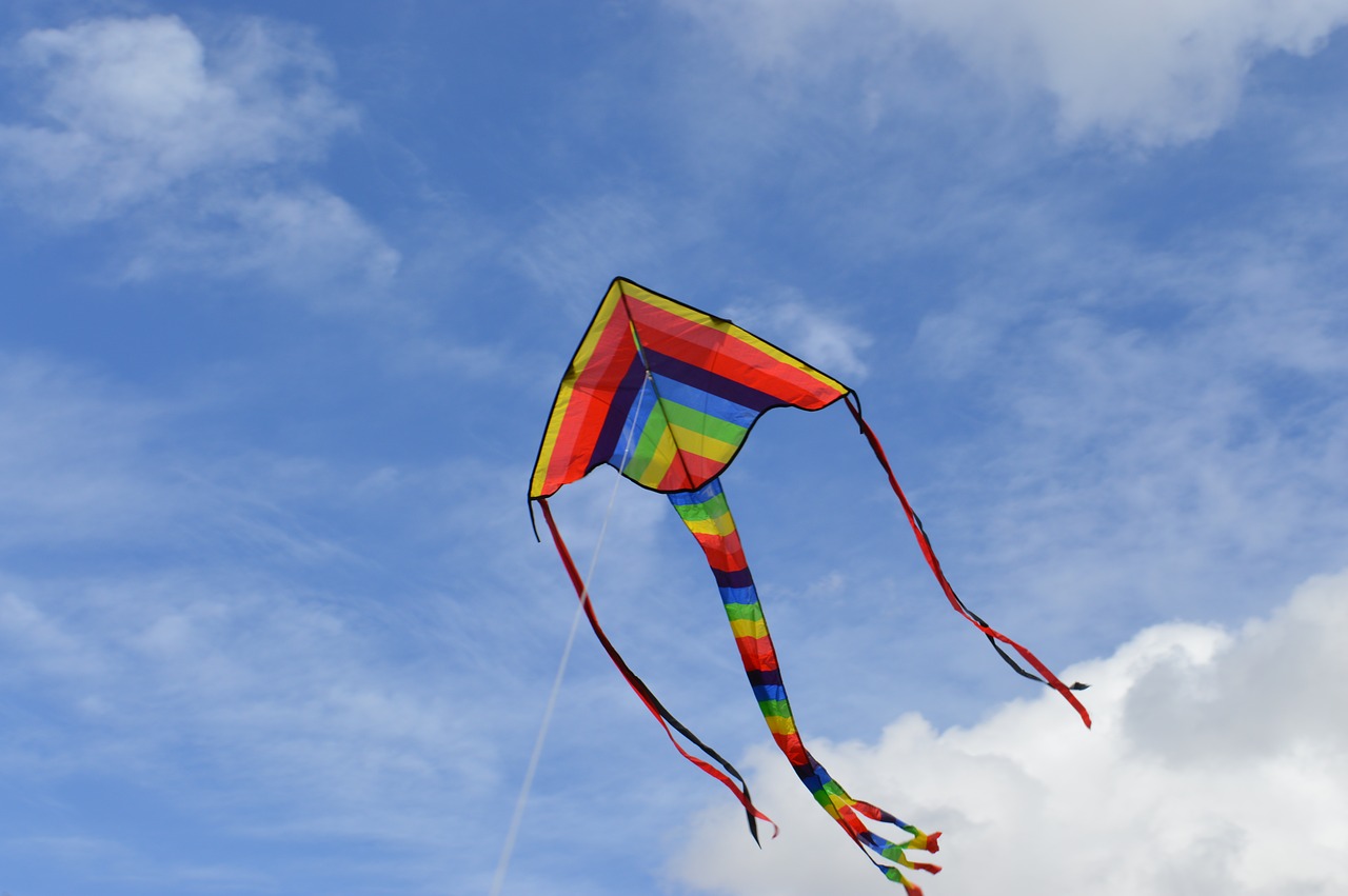 kite blue sky free photo