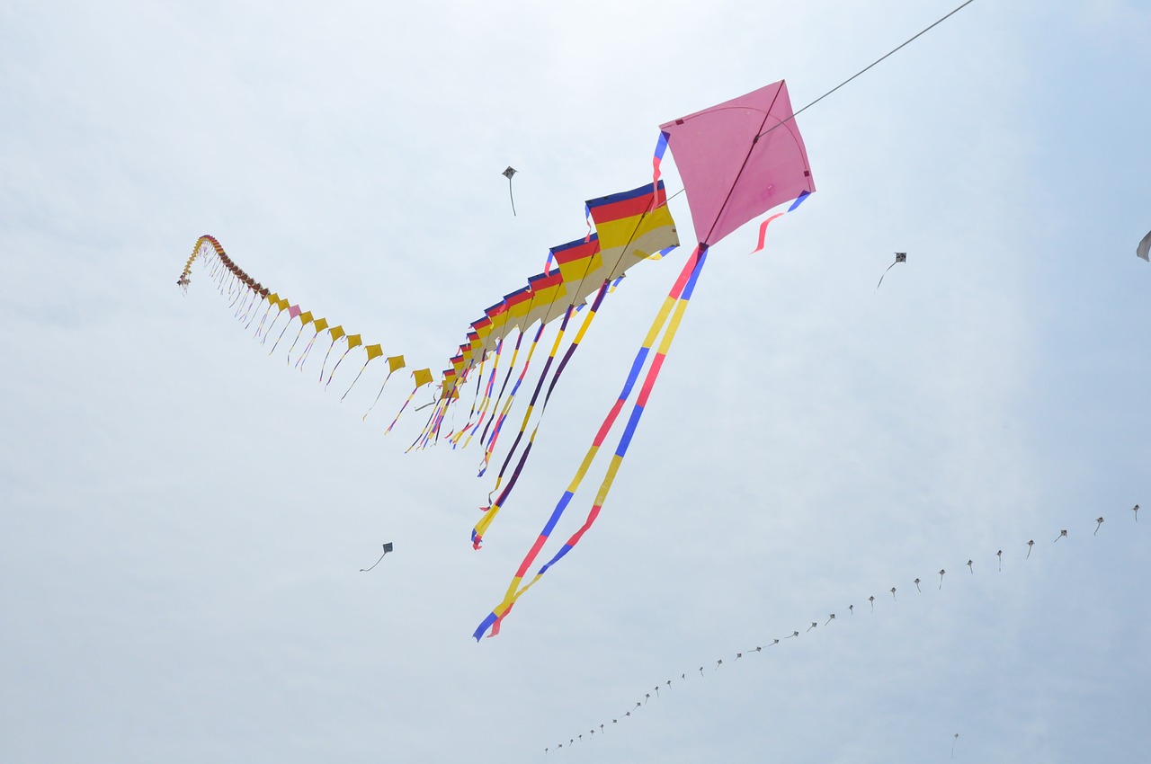 kite republic of korea new year's day free photo