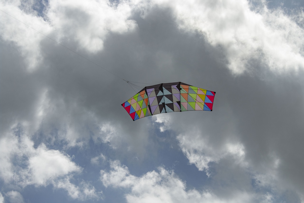 kite  sky  clouds free photo