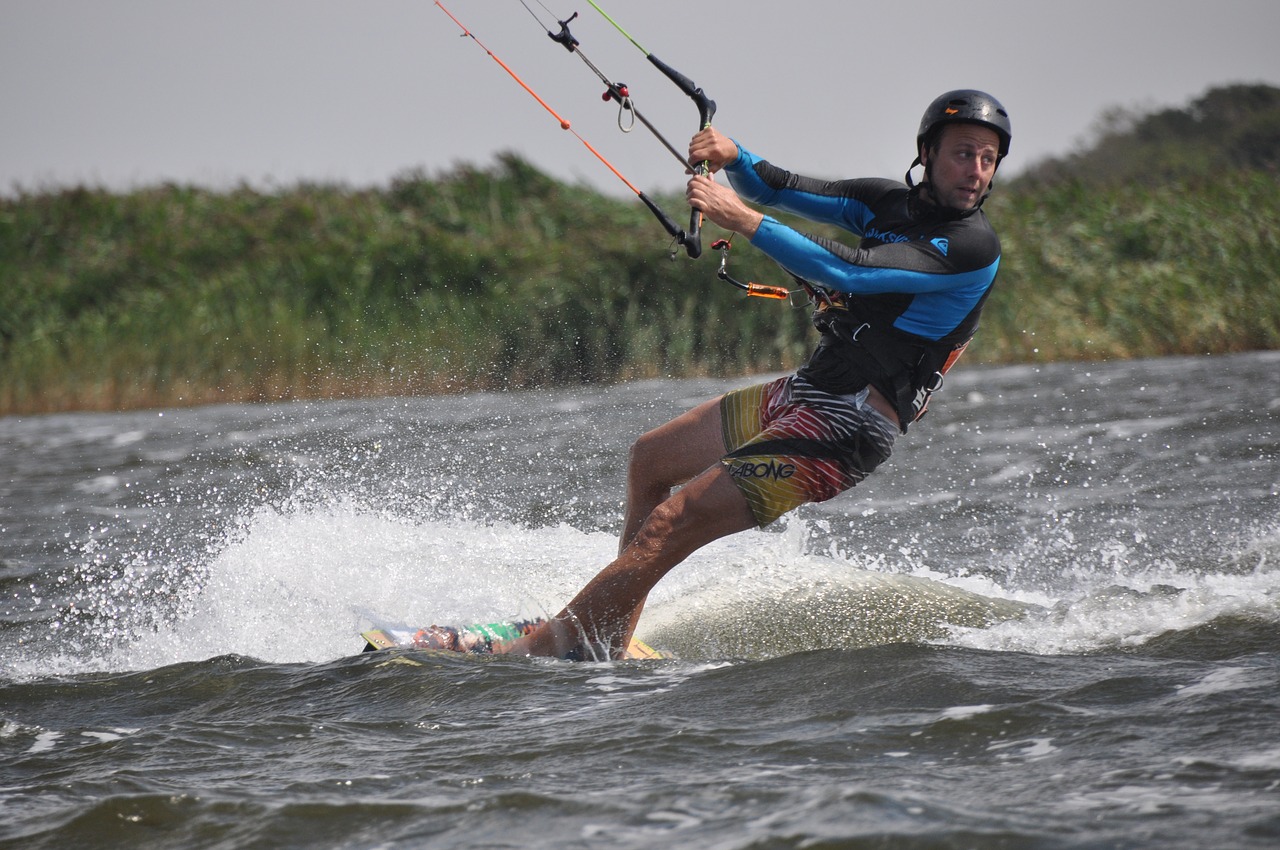 kite  kite surfing  man free photo