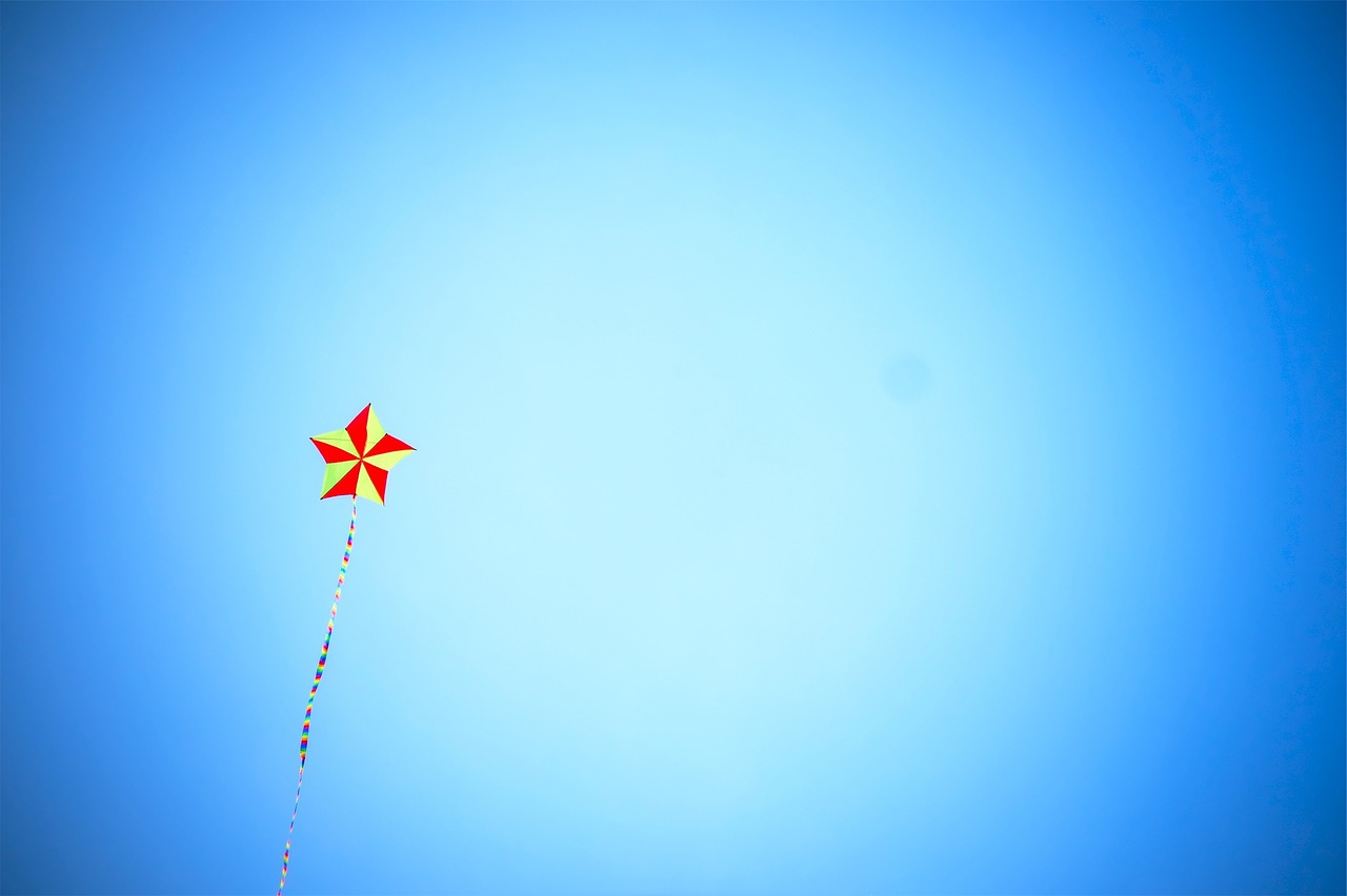 kite blue sky free photo