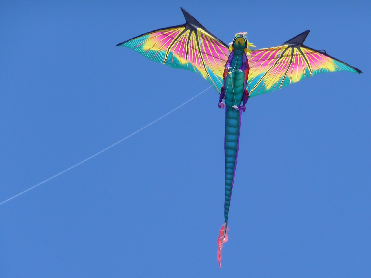 kite flying sky free photo