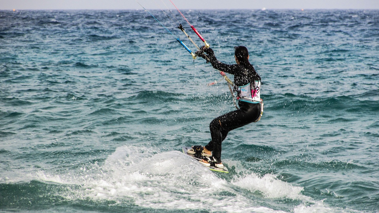 kite surf extreme sport free photo