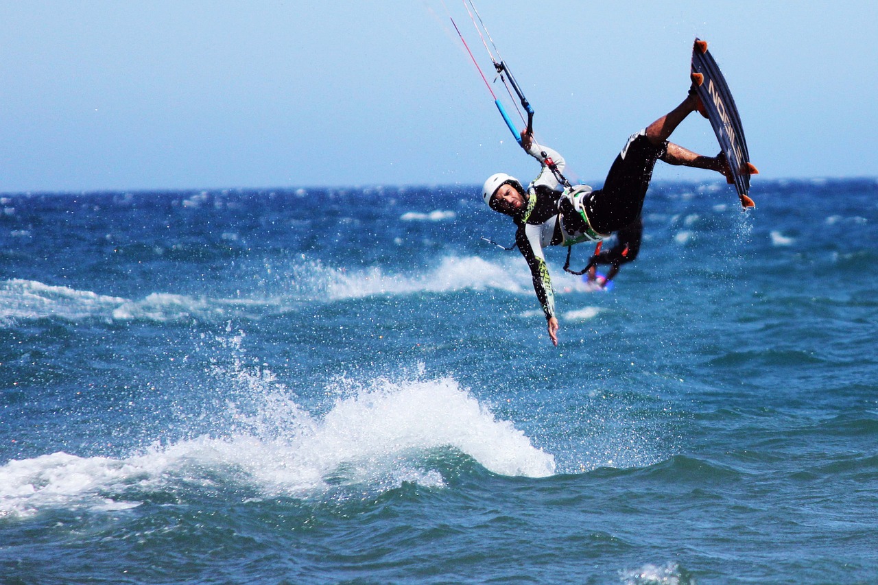 kite surf jump freestyle free photo
