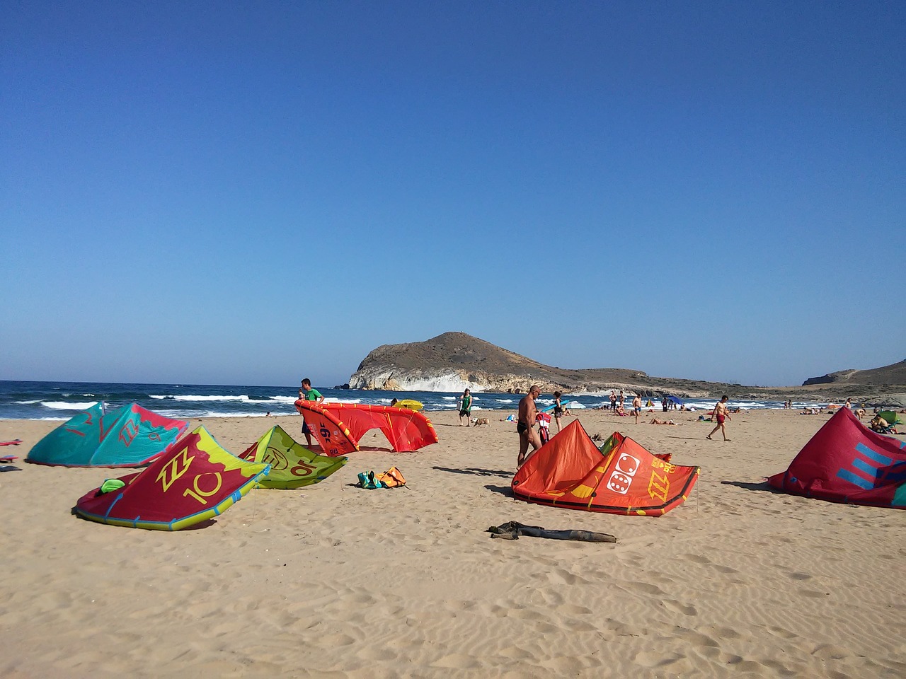 kite surf beach sea free photo