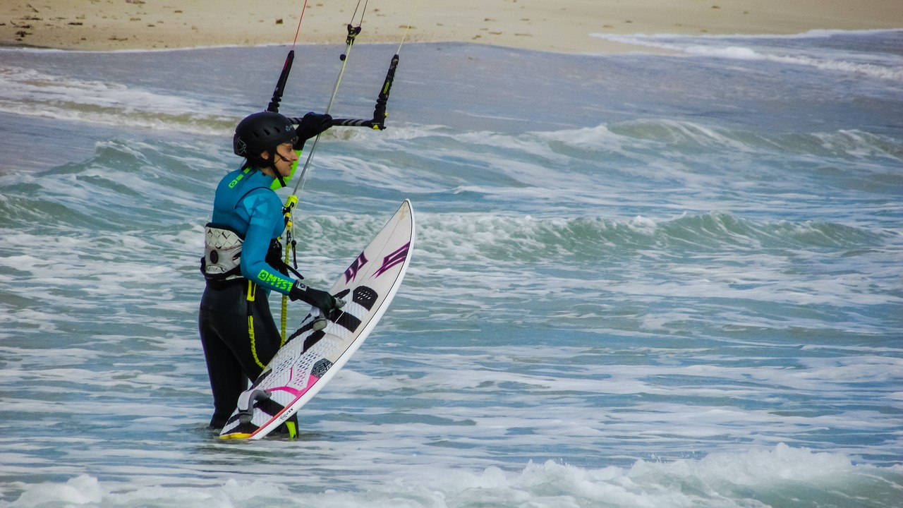 kite surfer kite surfing active free photo