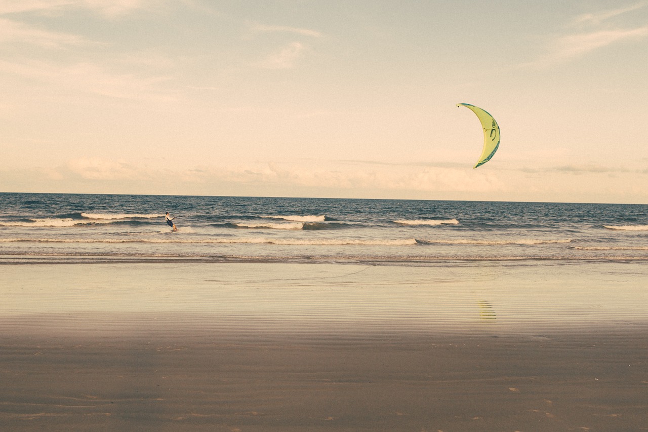 kite surfing beach kite free photo