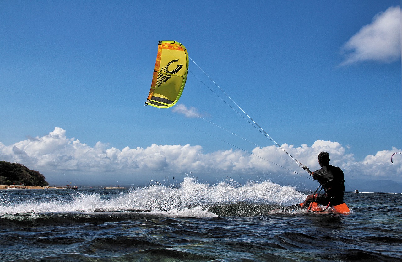 kite surfing bali sanur free photo
