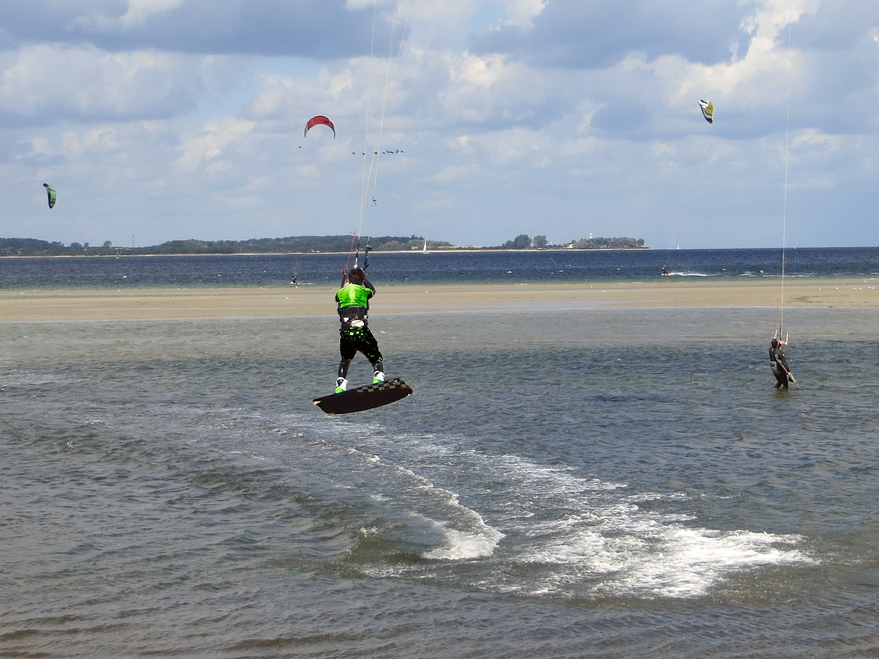 kite surfing sport water sports free photo