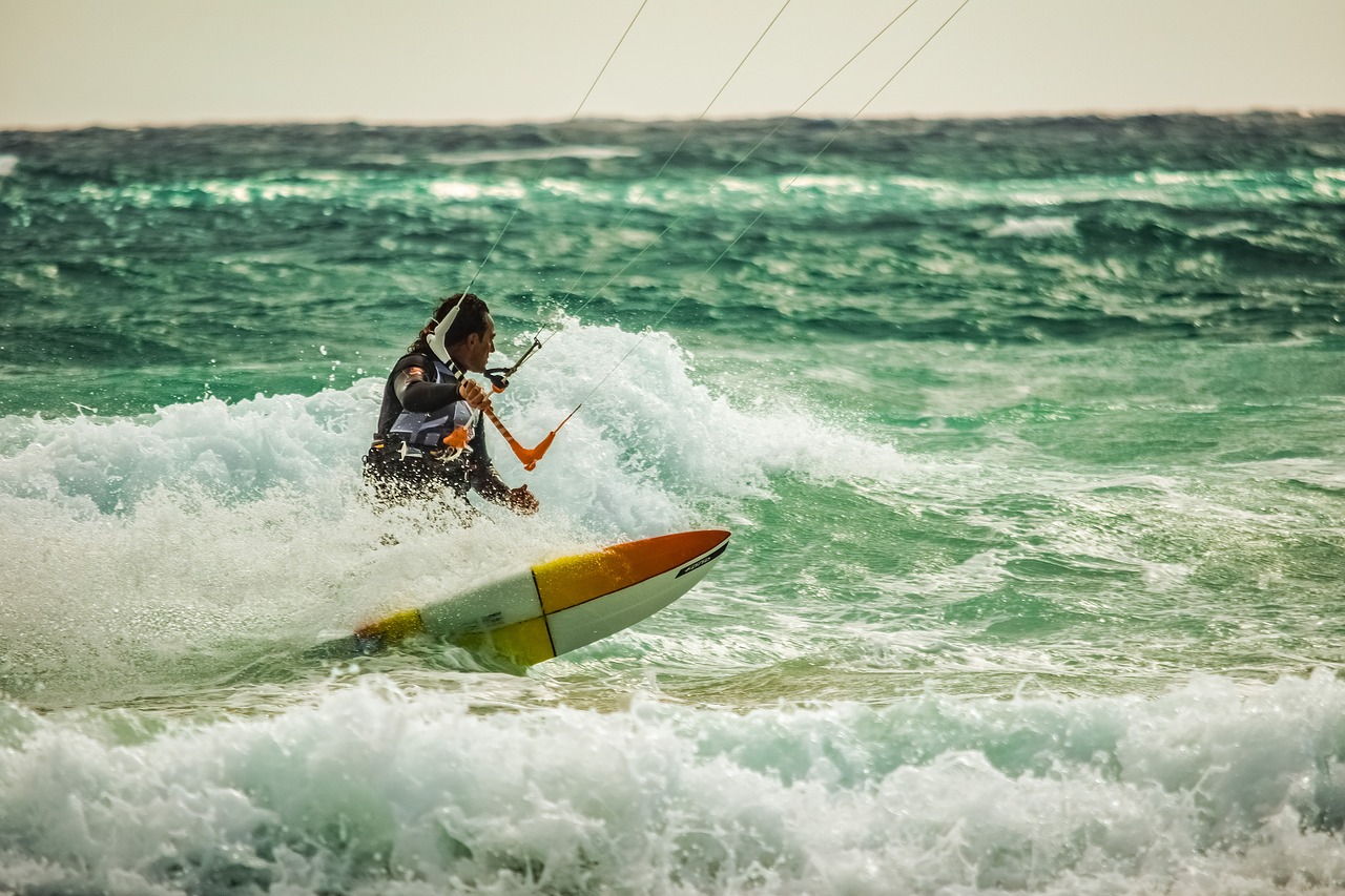 kiteboarding  surf  surfer free photo