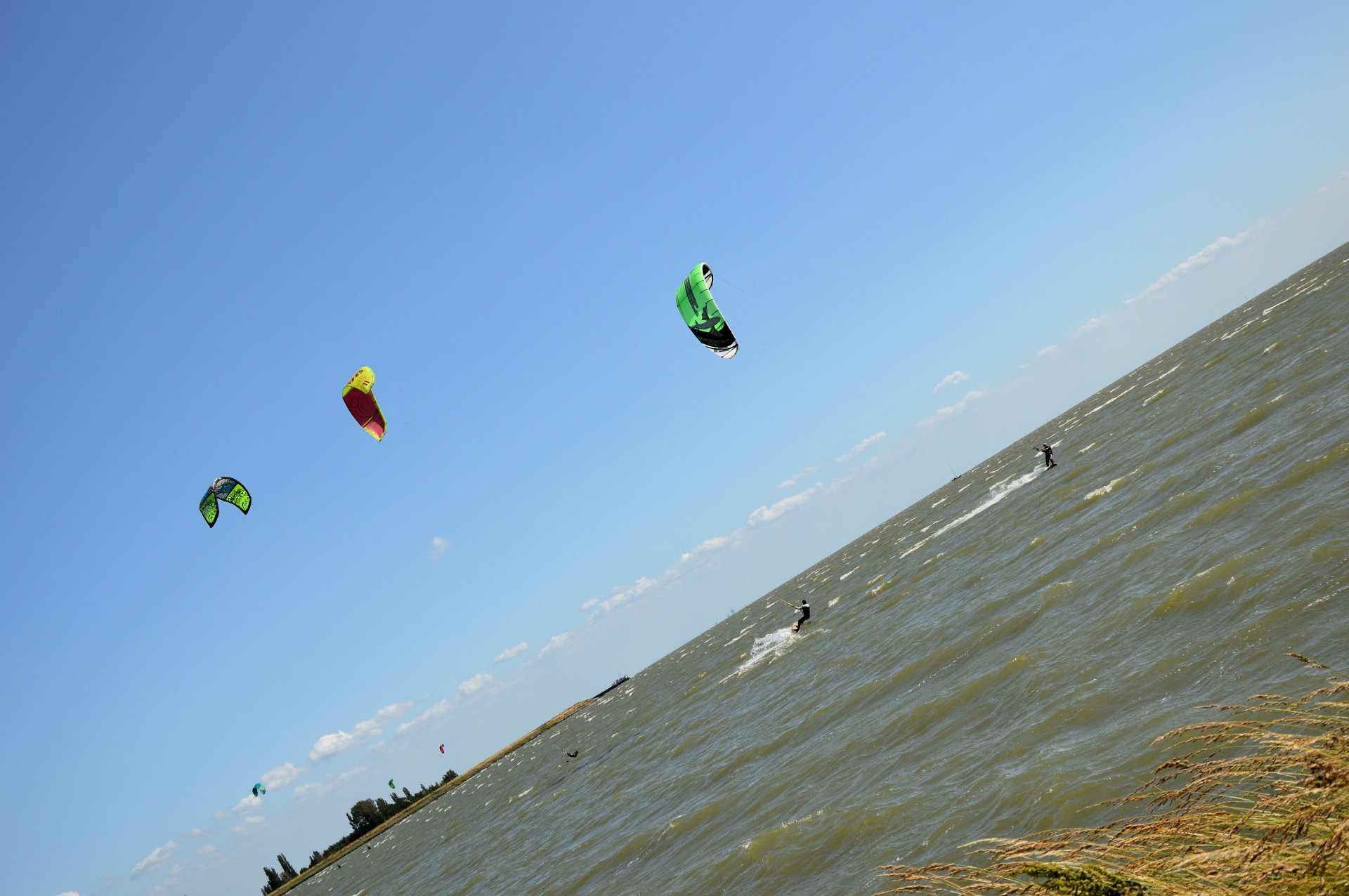 kite surfing windsurfing surfing free photo