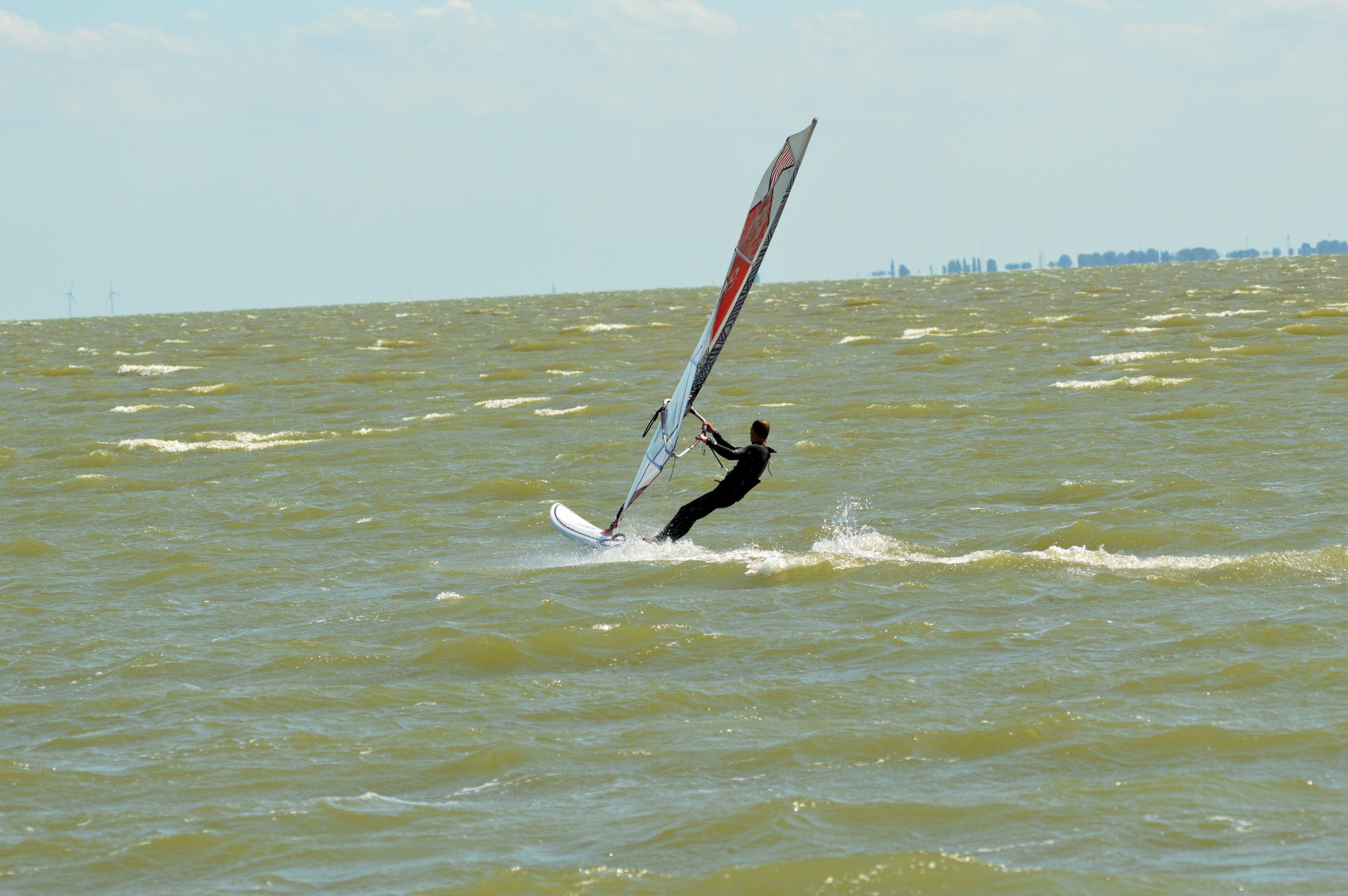 windsurfing surfing water sports free photo