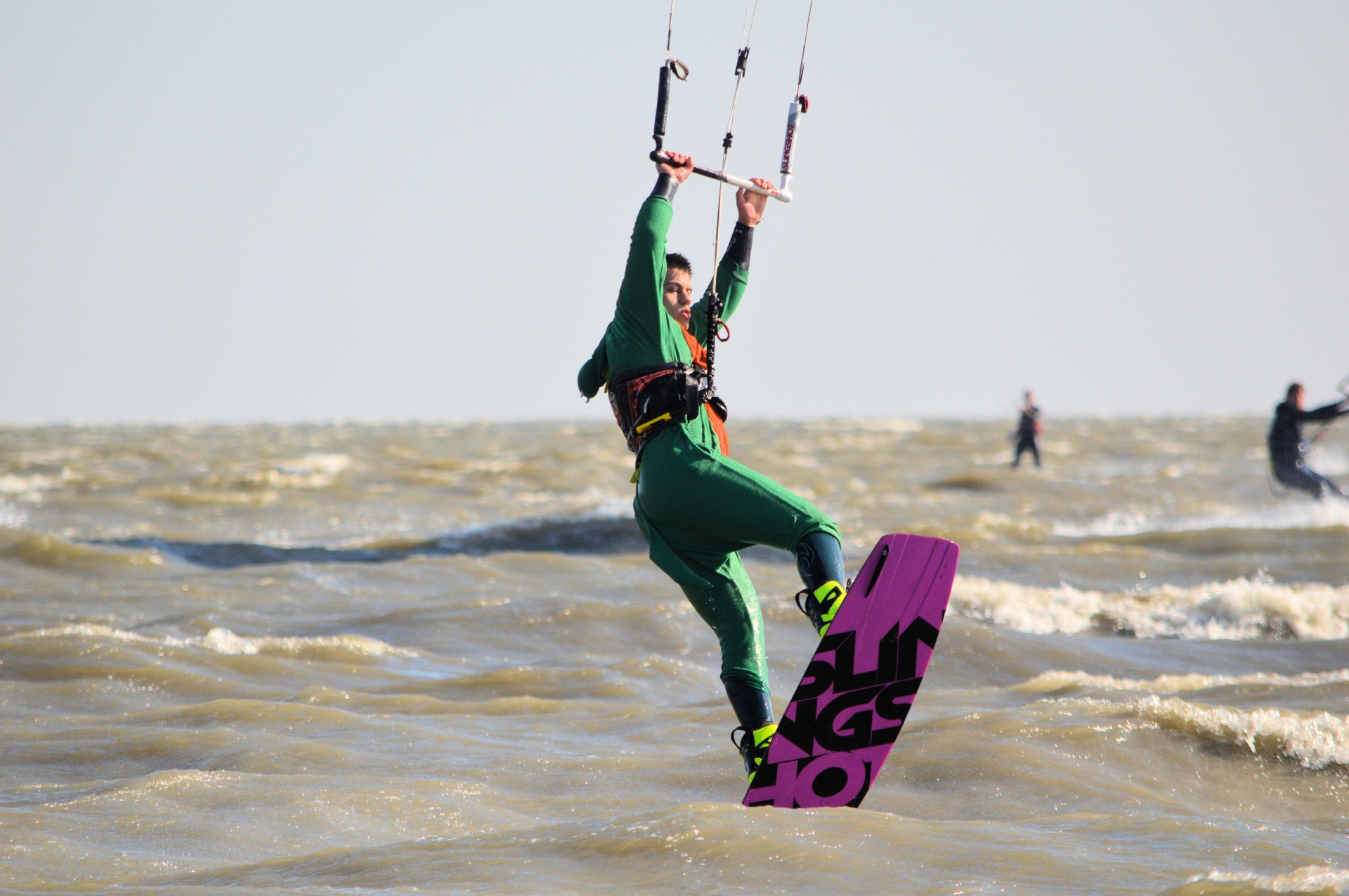 kitesurfing windsurfing surfing free photo