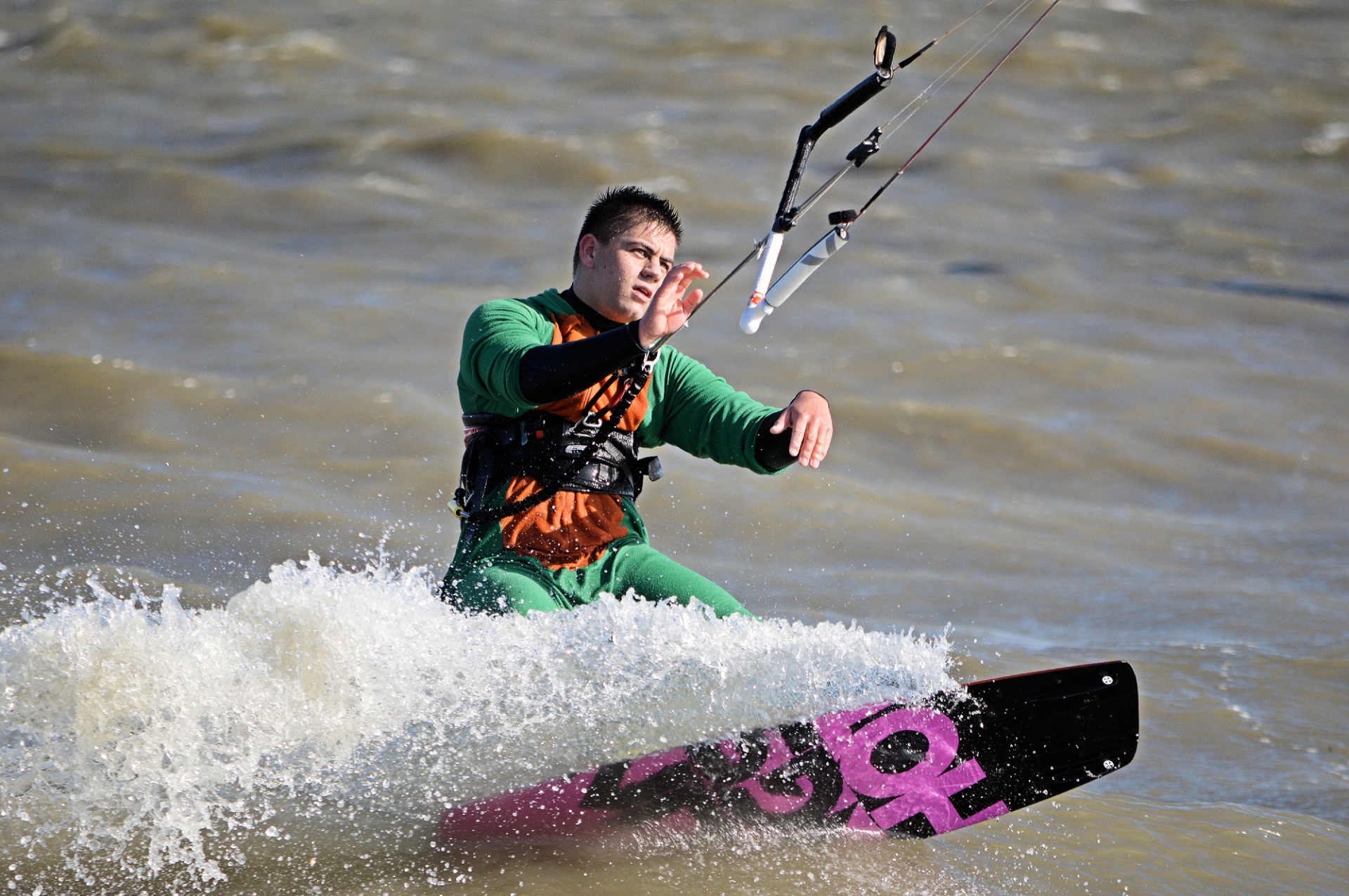 kitesurfing windsurfing surfing free photo