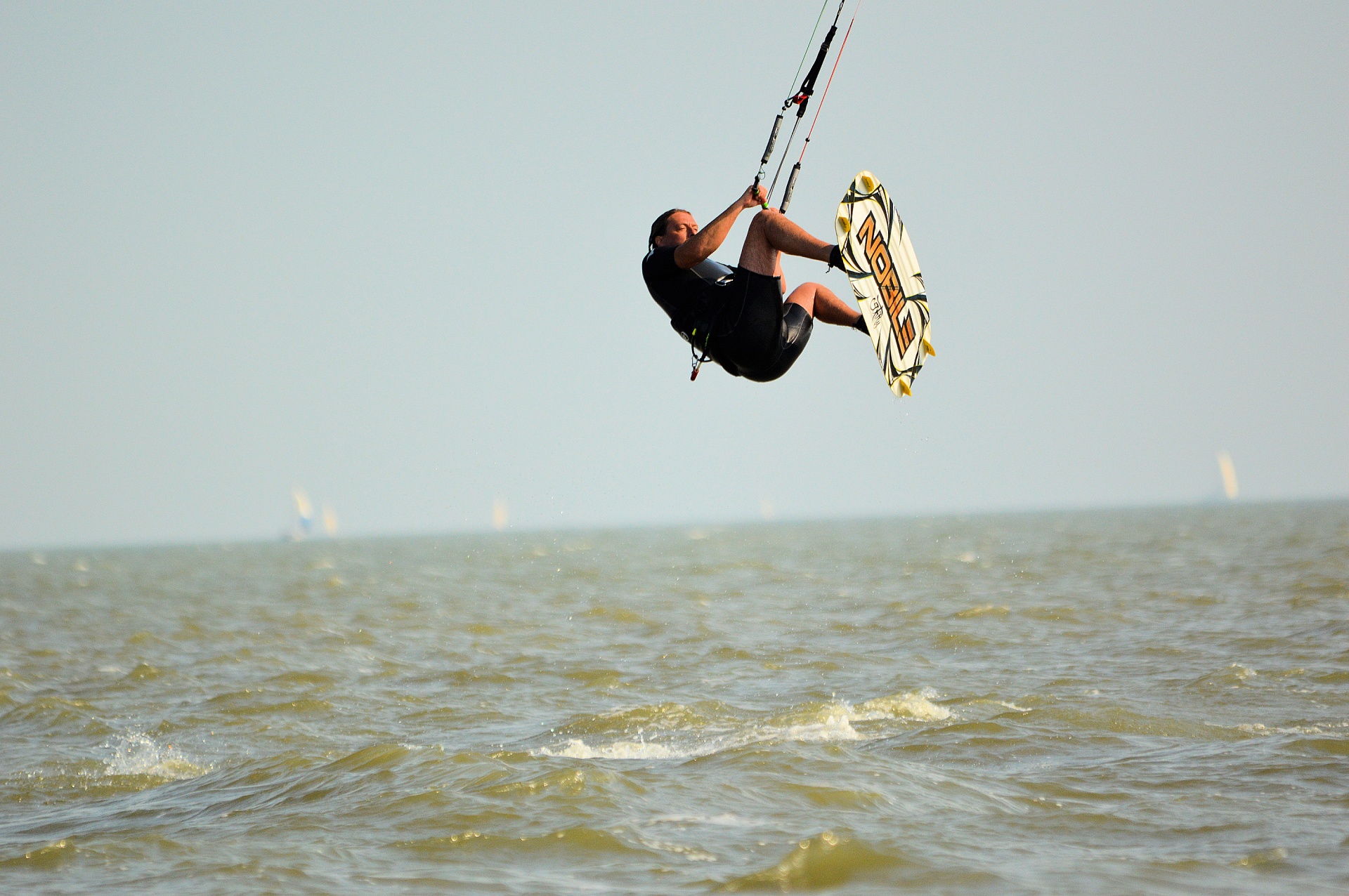 kitesurfing windsurfing surfing free photo