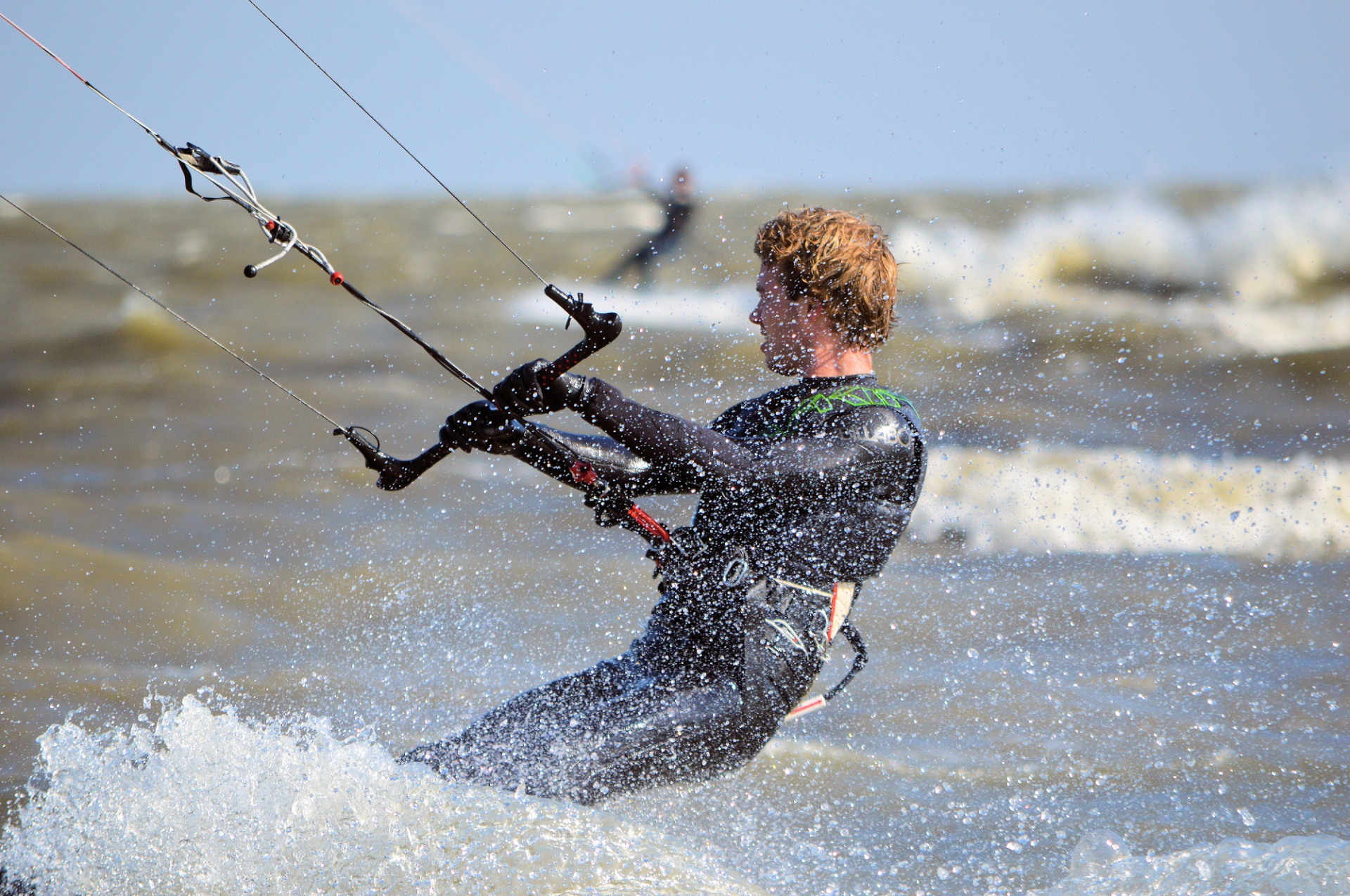 kitesurfing windsurfing surfing free photo