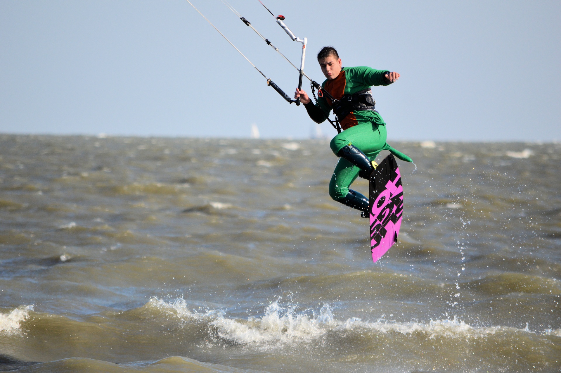 kitesurfing windsurfing surfing free photo