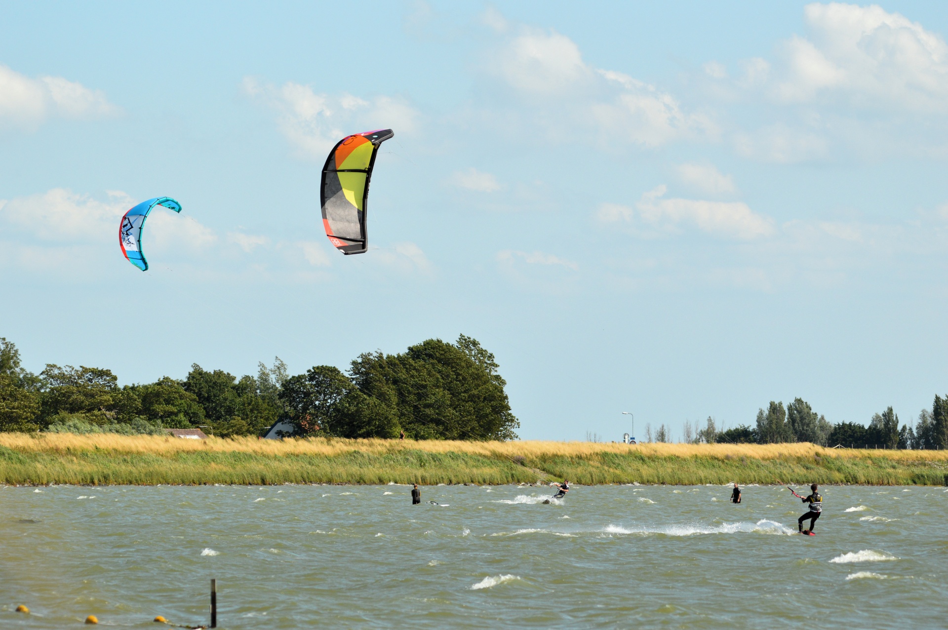 kitesurfing windsurfing surfing free photo