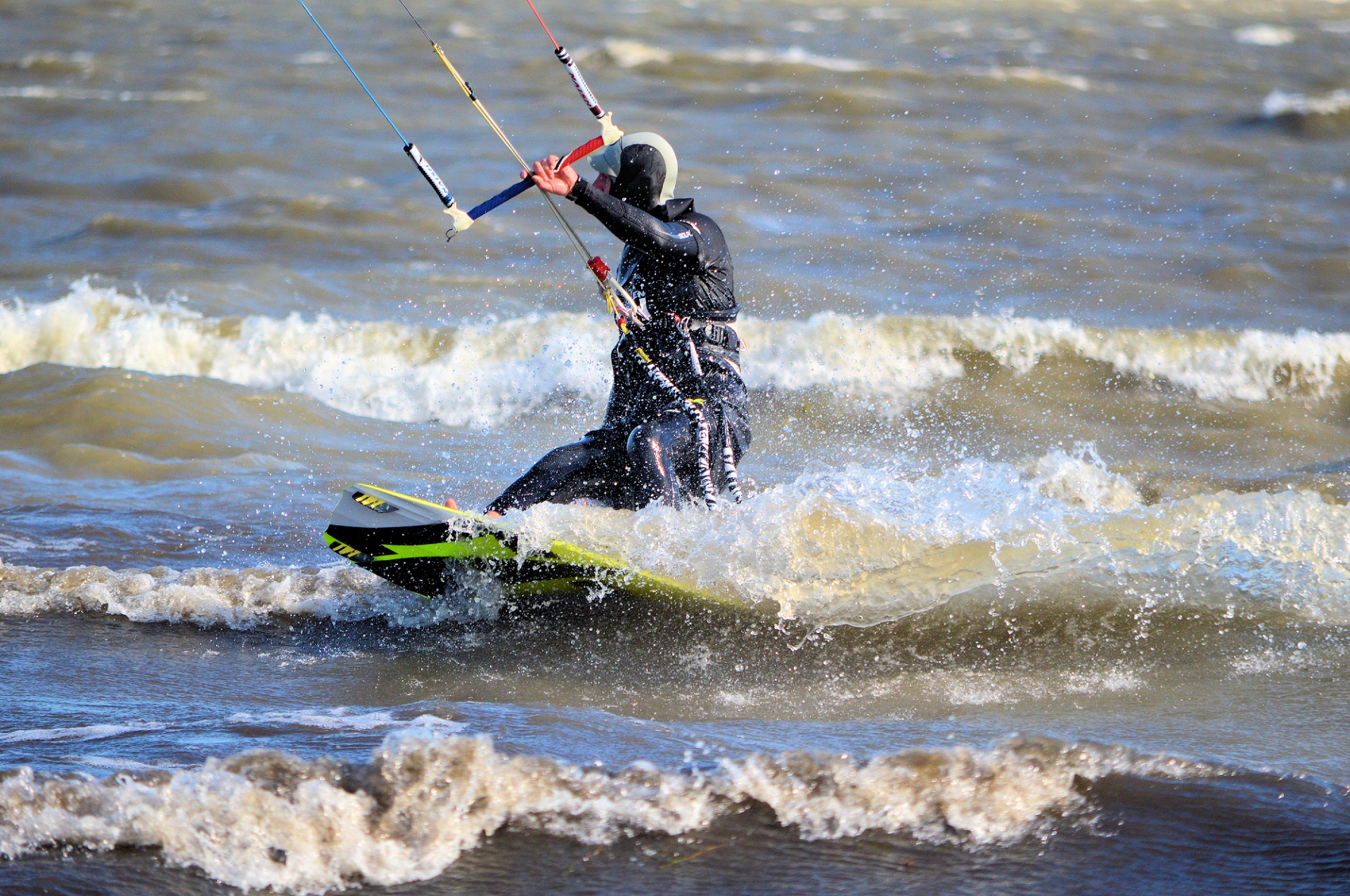 kitesurfing windsurfing surfing free photo