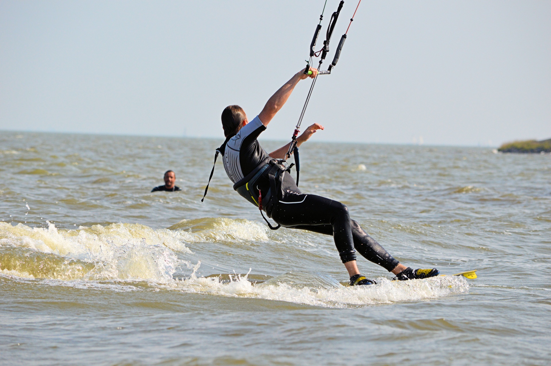 kitesurfing windsurfing surfing free photo