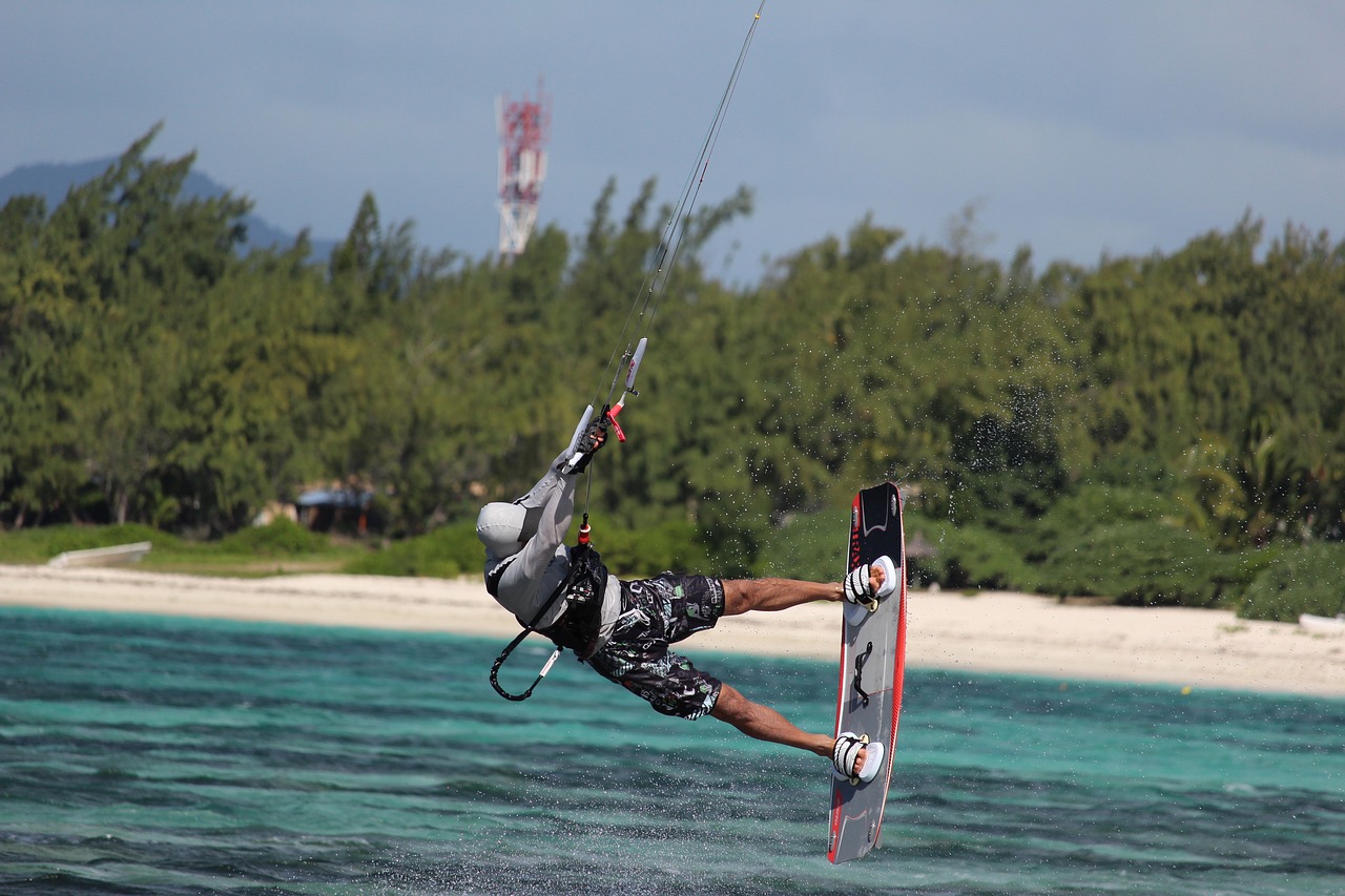 kitesurfer kite surfing kite free photo