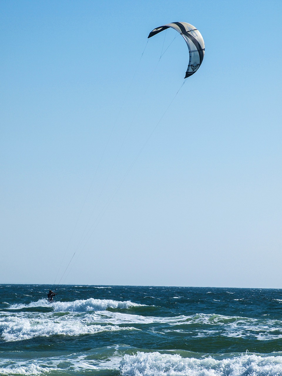 kitesurfer wave sea free photo