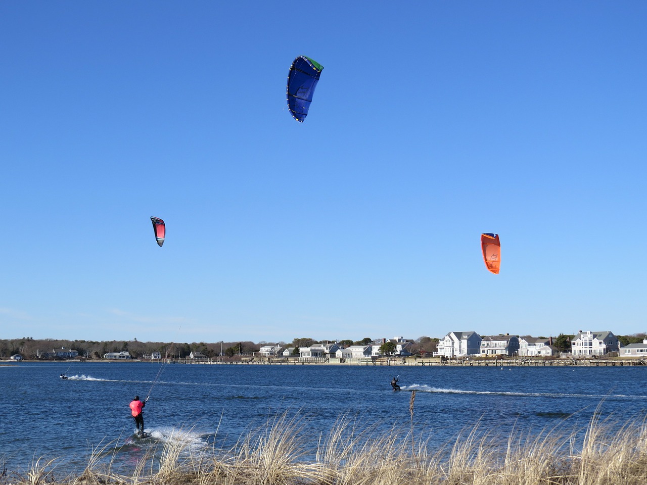kitesurfing kiting windsurfers free photo