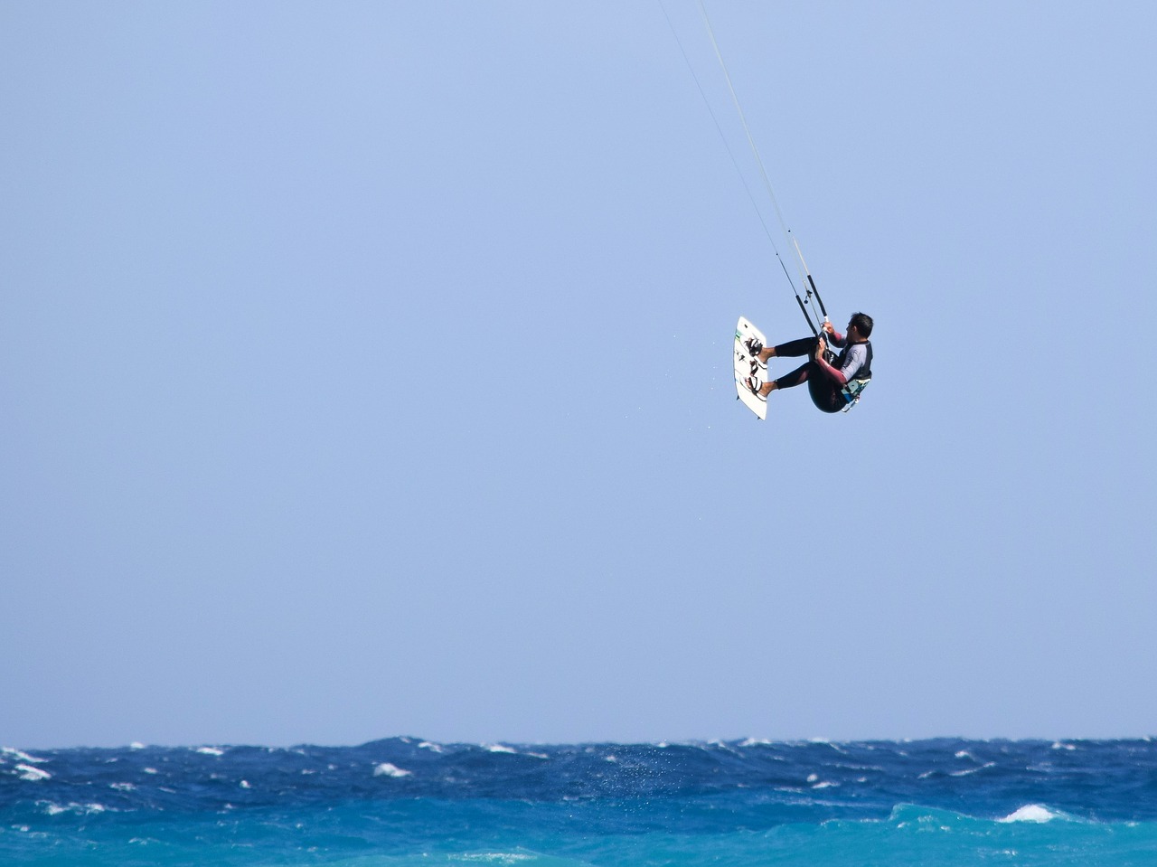 kitesurfing skill air free photo