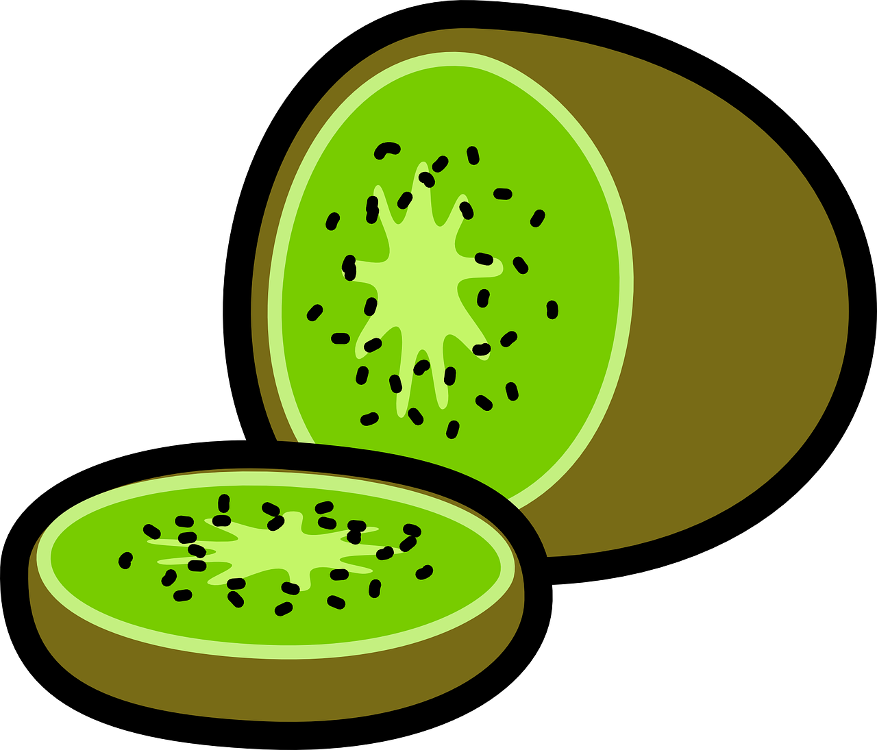 kiwi,kiwifruit,fruit,food,green,nutrition,sweet,dessert,slice,cut,free vector graphics,free pictures, free photos, free images, royalty free, free illustrations, public domain
