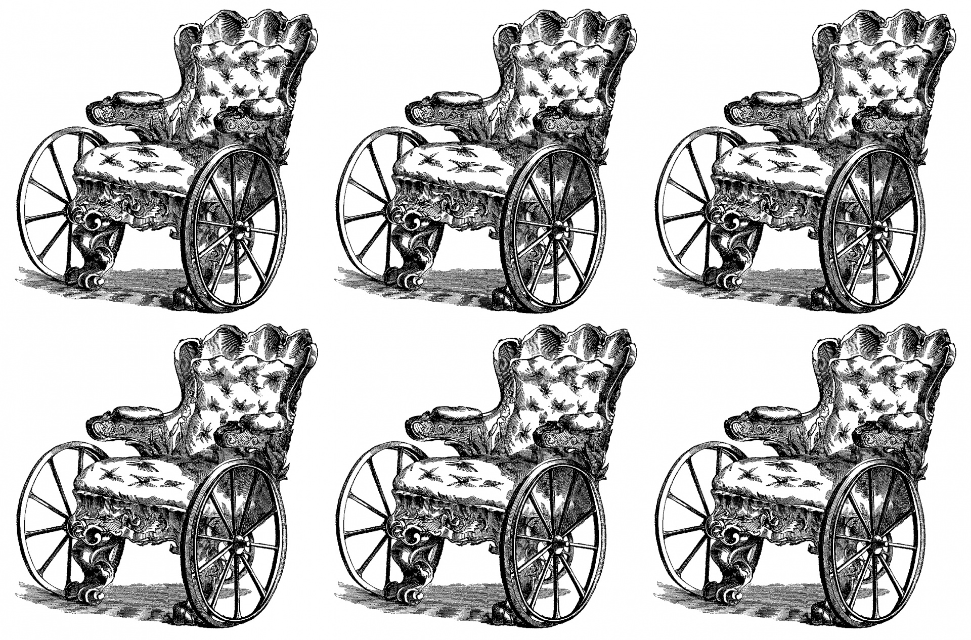 Инвалидное кресло нарисованное