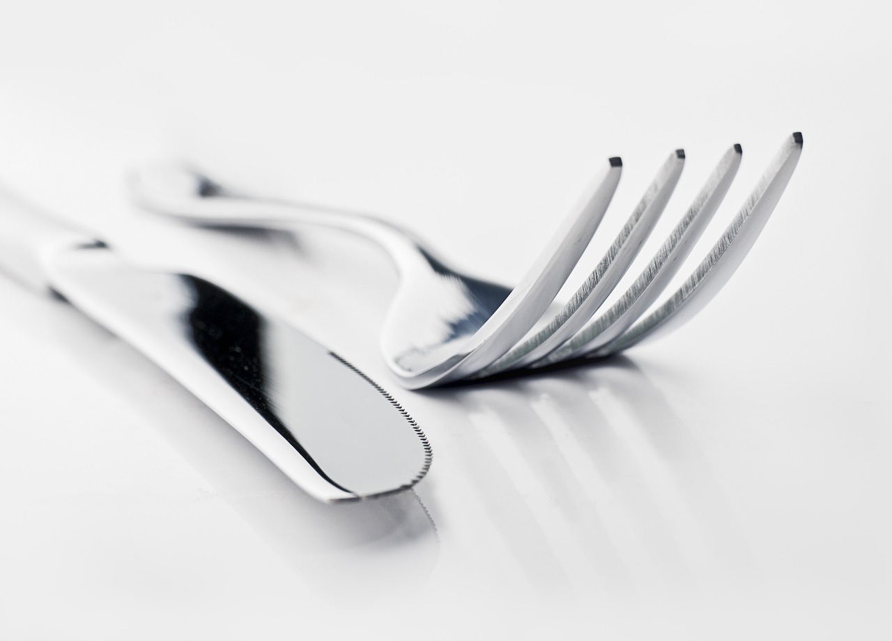 knife and fork table restaurant free photo
